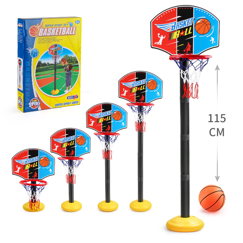 Equipo deportivo interior al aire libre tablero de plástico soporte de baloncesto ajustable rompecabezas de tiro niños baloncesto soporte deportes Juguetes