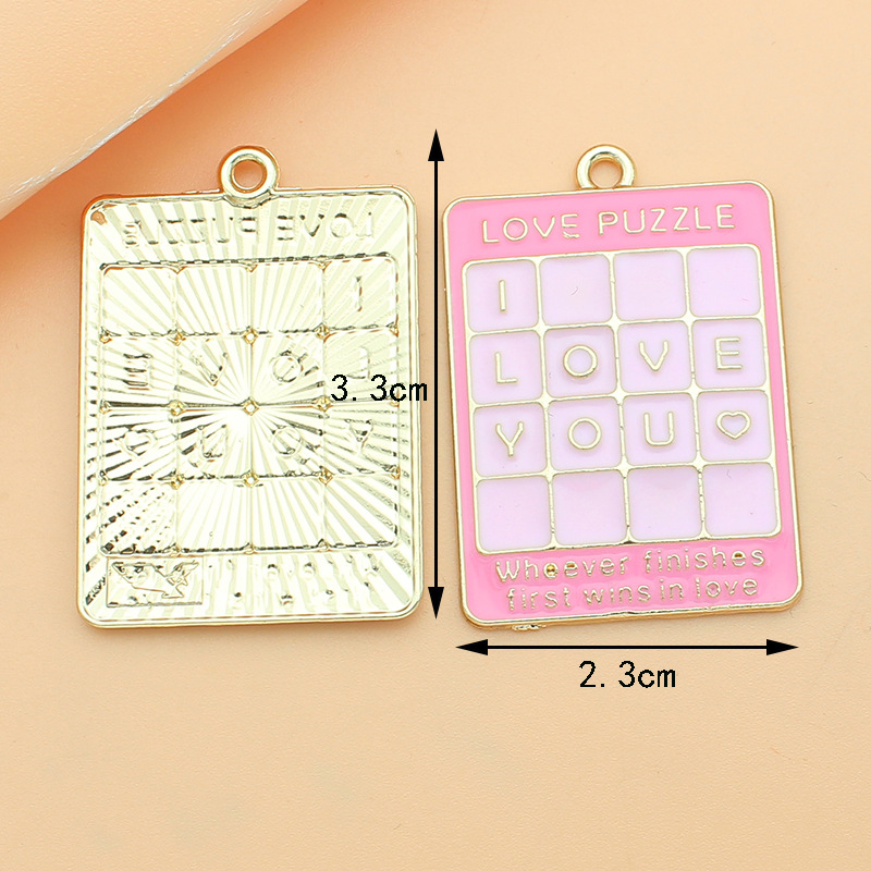 DIY Jewelry Accessories Classification 10 PCS/Package 10*12mm Alloy Heart Shape Flower Pendant