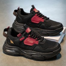 男厚底装饰搭配滴胶面料彩色帆布运动鞋透气舒适运动鞋柔软