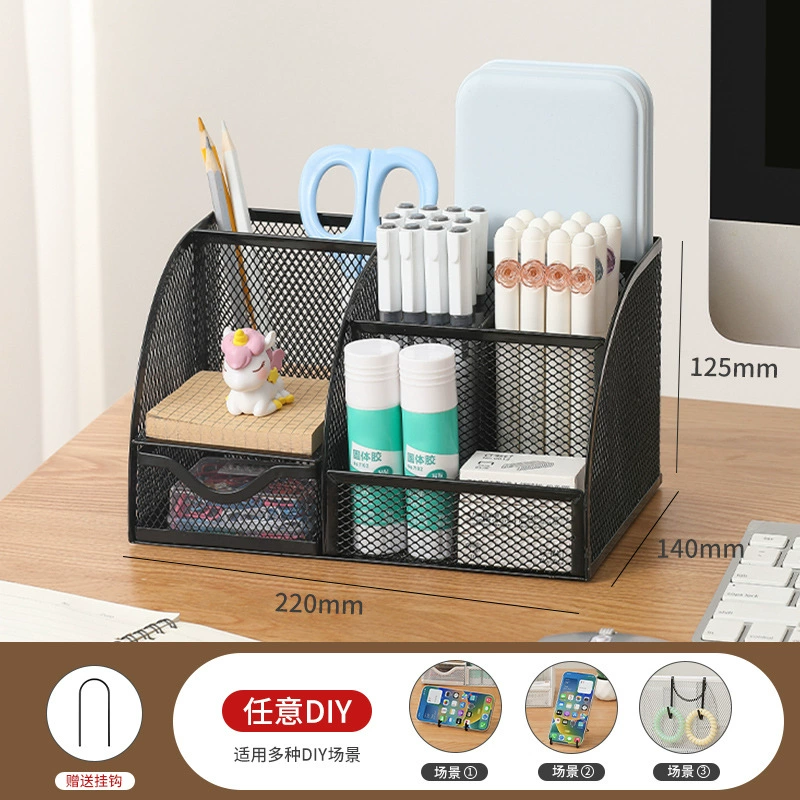 Metal universal high quality pens holder, storage box