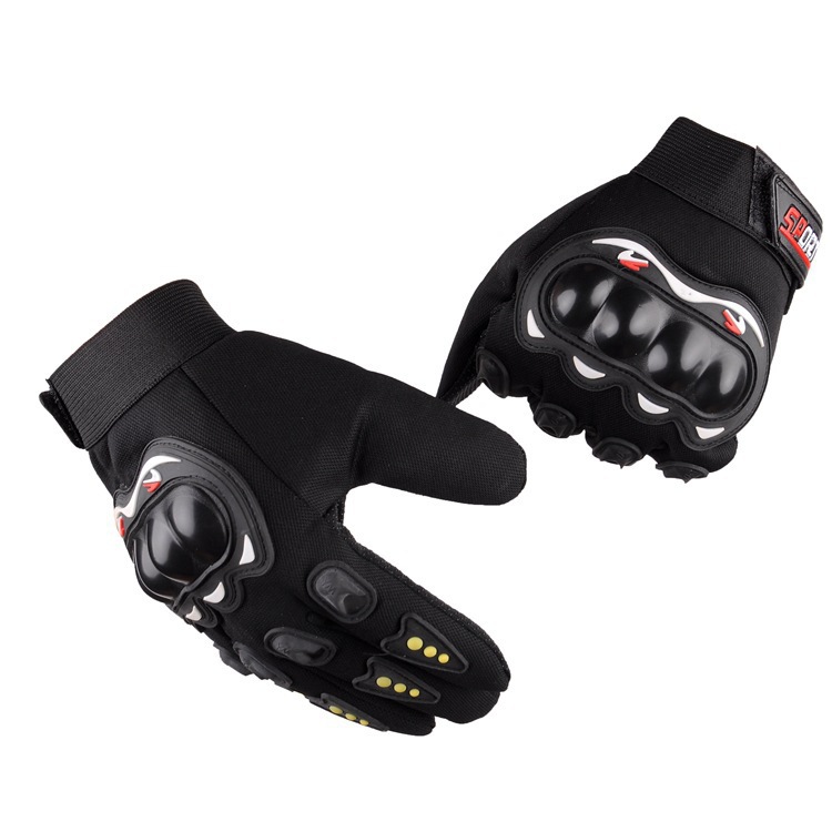 Dedo completo fuera de carretera primavera, verano y otoño montar medio dedo motocicleta ciclismo guantes al aire libre cáscara dura mano protección guantes de la motocicleta