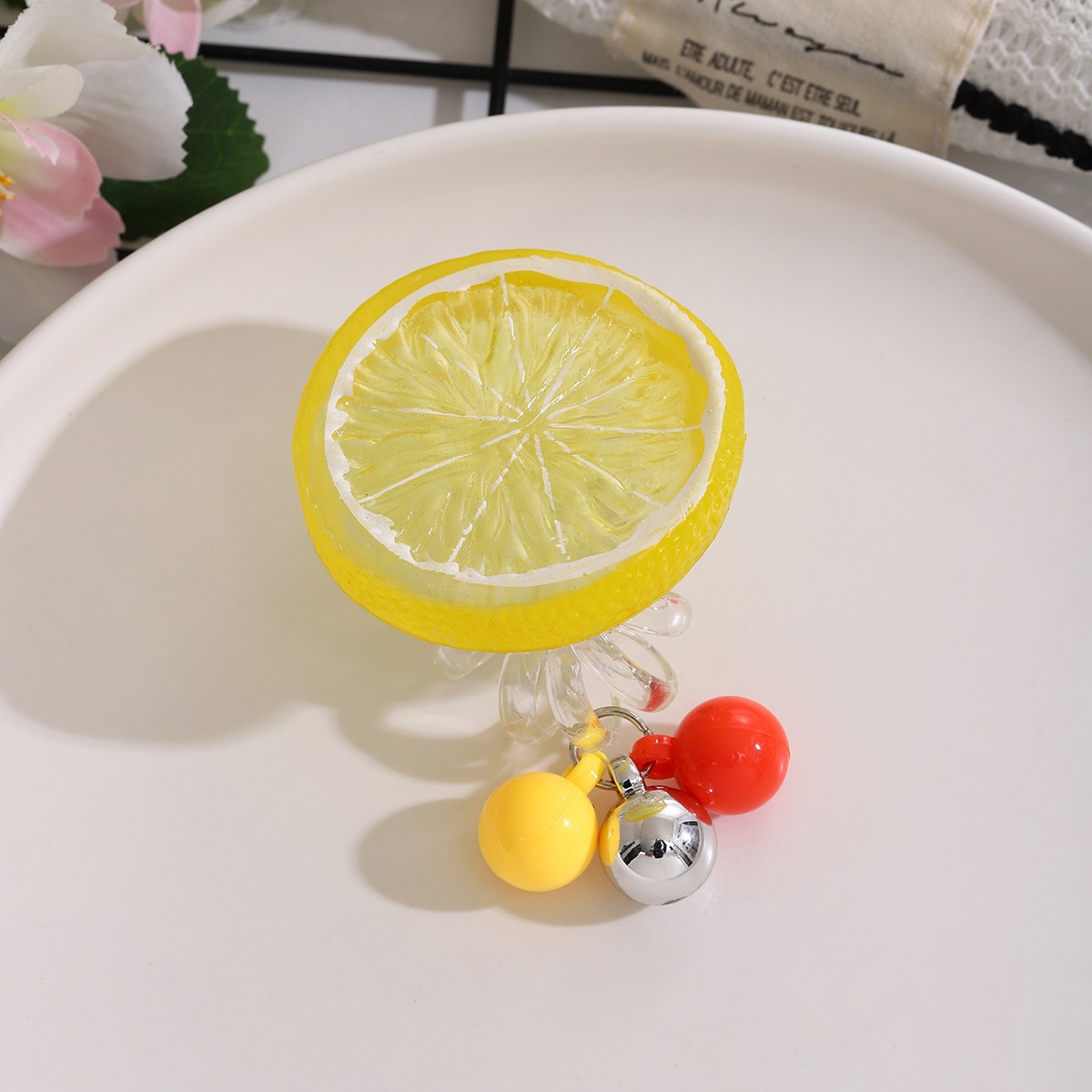 Frutas burbujas campana para niños toques de cabello lindas chicas dulces línea telefónica anillo de cabello correa de goma cola de caballo cuerda de cabeza
