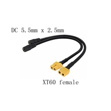 TS100 T12电烙铁电源线 XT60转DC5.5x2.5母座 D6 M7充电器充电线
