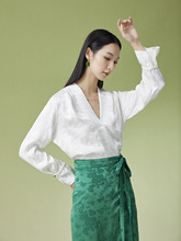新中式轻奢女装天丝棉上衣盘扣国风轻奢衬衫