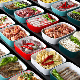 密胺餐具酒店菜品摆盘明档展示盘商用冷菜盘饭店餐厅助点菜摆档盘