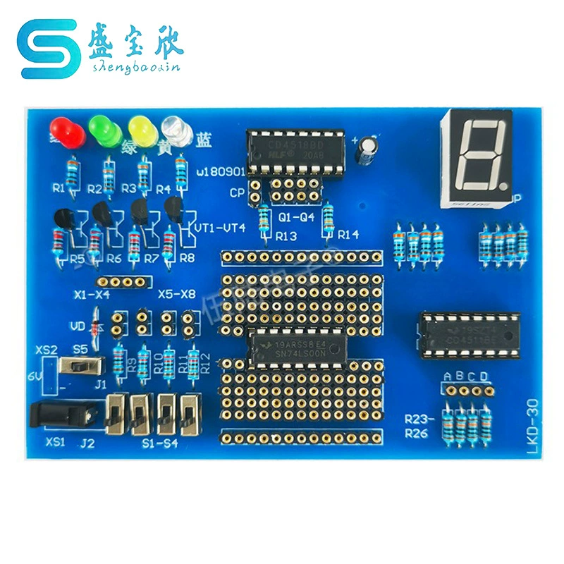 Набор для экспериментов с цифровыми интегральными схемами, электронные компоненты для пайки, цифровой экспериментальный комплект TJ-56-112
