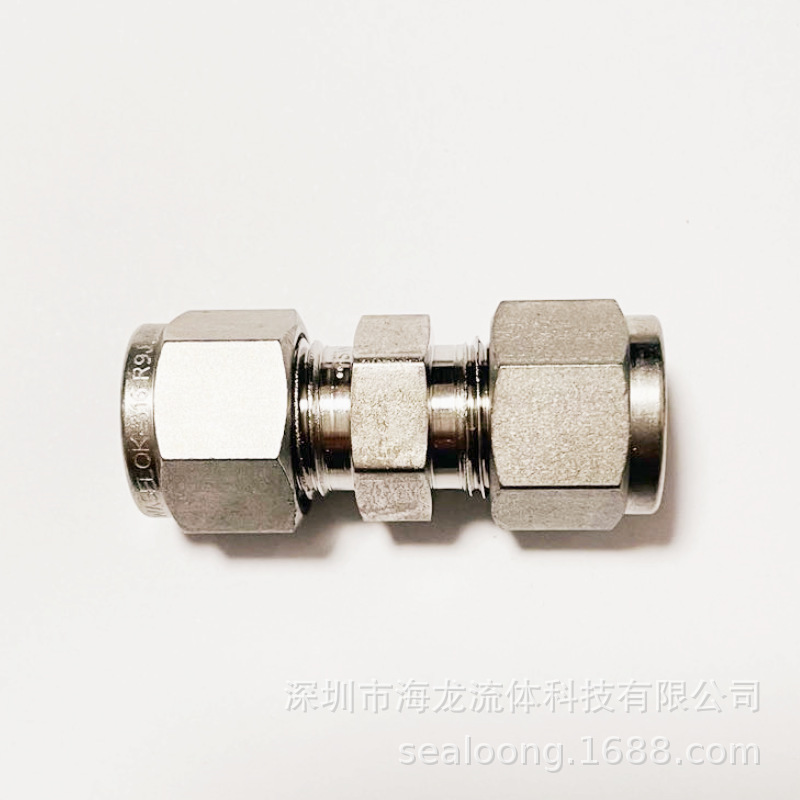 Swagelok卡套接头3/8卡套Swagelok直通接头SS-600-6