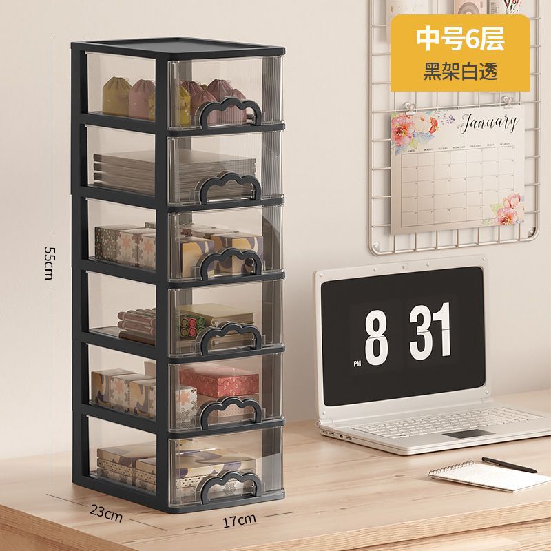 デスクトップ収納ボックス多層引き出し型化粧品収納ラック雑貨整理収納ボックス多機能収納キャビネット|undefined