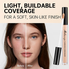 跨境彩妝膜戀肌粉底液防水防汗提亮膚色修容遮瑕持久不脫妝遮瑕膏