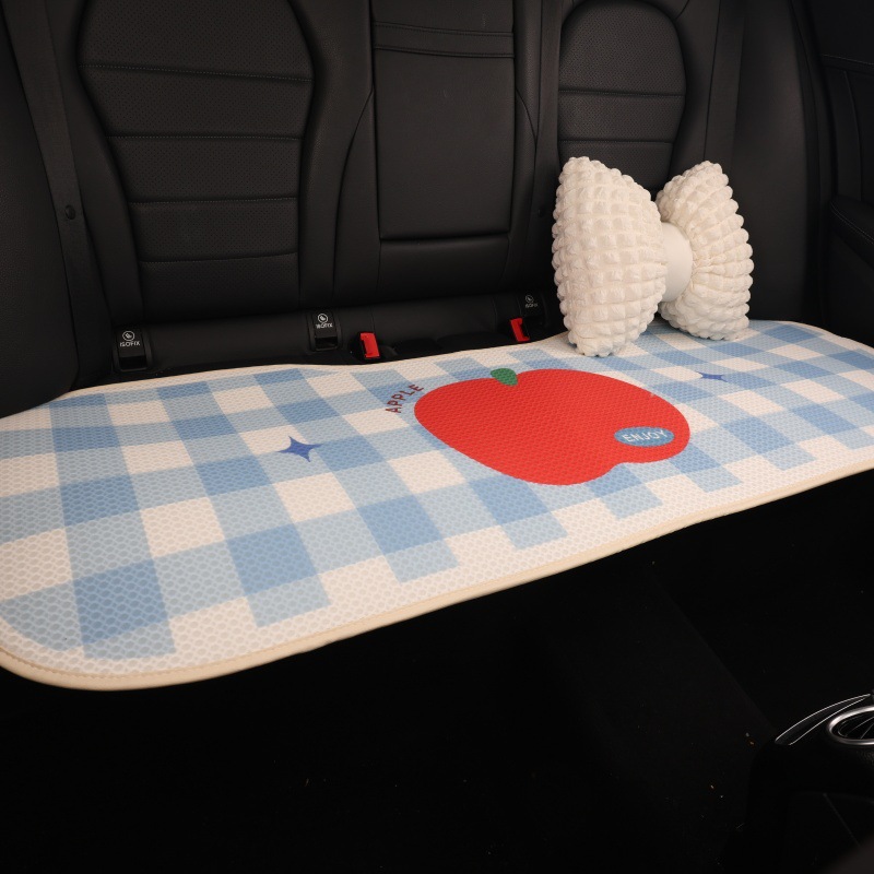 Car Seat Cushion Cartoon Design for Women, Half-Cover Seat Cover Suitable for All Seasons, Car Seat Cover, Summer Ice Silk