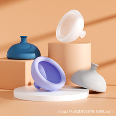 Old man's phlegm-catching artifact, back-slapping home phlegm-sucking buckle, children's and baby's burping device silicone phlegm-catching cup, back-slapping and phlegm-catching device