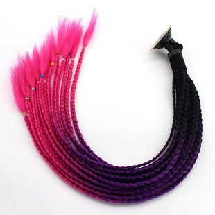 Wig Braids Men's and Women's Helmet Sucker Braids Meituan Hungry Riders Braids Motorcycle Color Helmet Dirty Braids