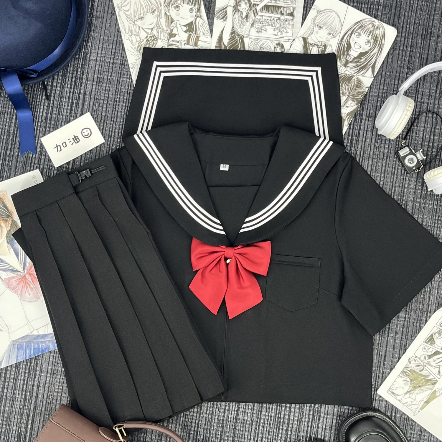 Оригинальная форма JK черный костюм для моряков