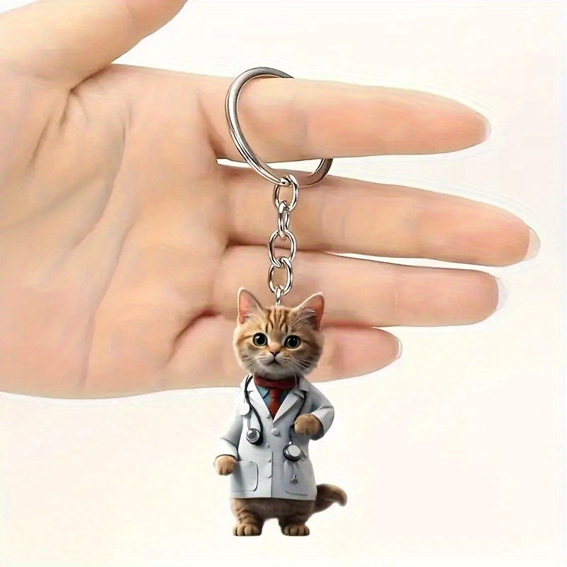 Men's cute acrylic keychain