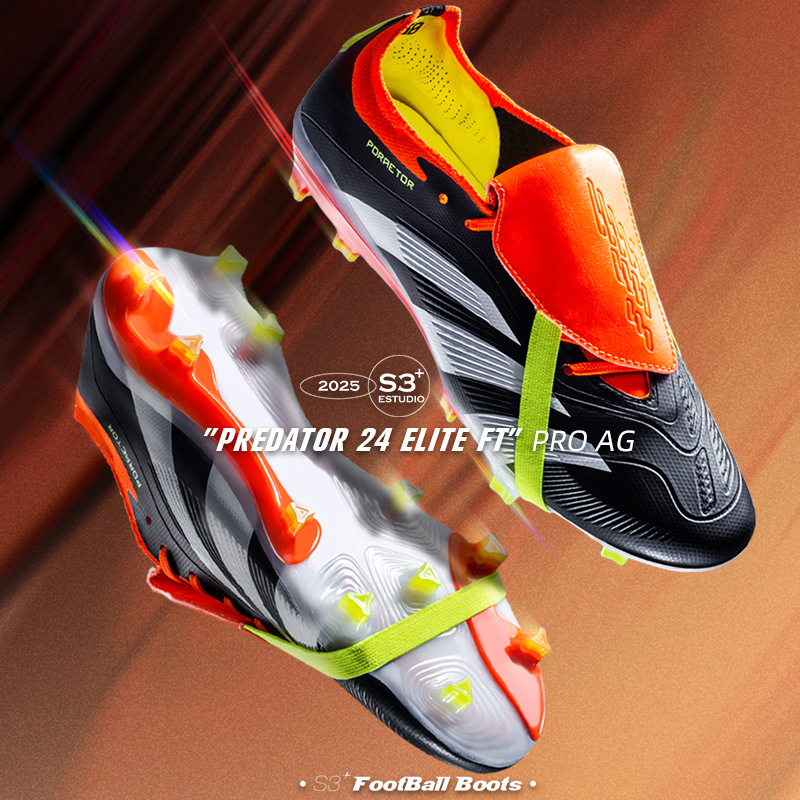 Zapatos de fútbol sin costuras de tejido volador hombres y mujeres zapatos de clavos antideslizantes zapatos de entrenamiento profesional de césped para adultos transfronterizos