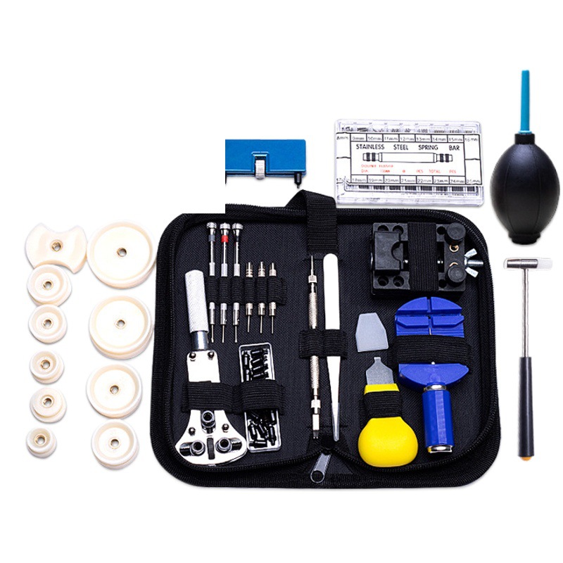 Comercio exterior popular reloj kit de reparación de tapado dispositivo traje de gran cantidad se puede utilizar como caja de color LOGO reloj especial herramienta de reparación