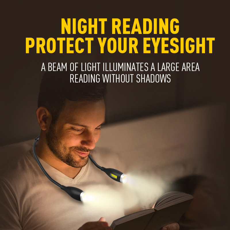 Lámpara colgante portátil, protección ocular para estudiantes, luz de lectura led, luz de lectura portátil, carga USB, luz LED de noche al aire libre image 2