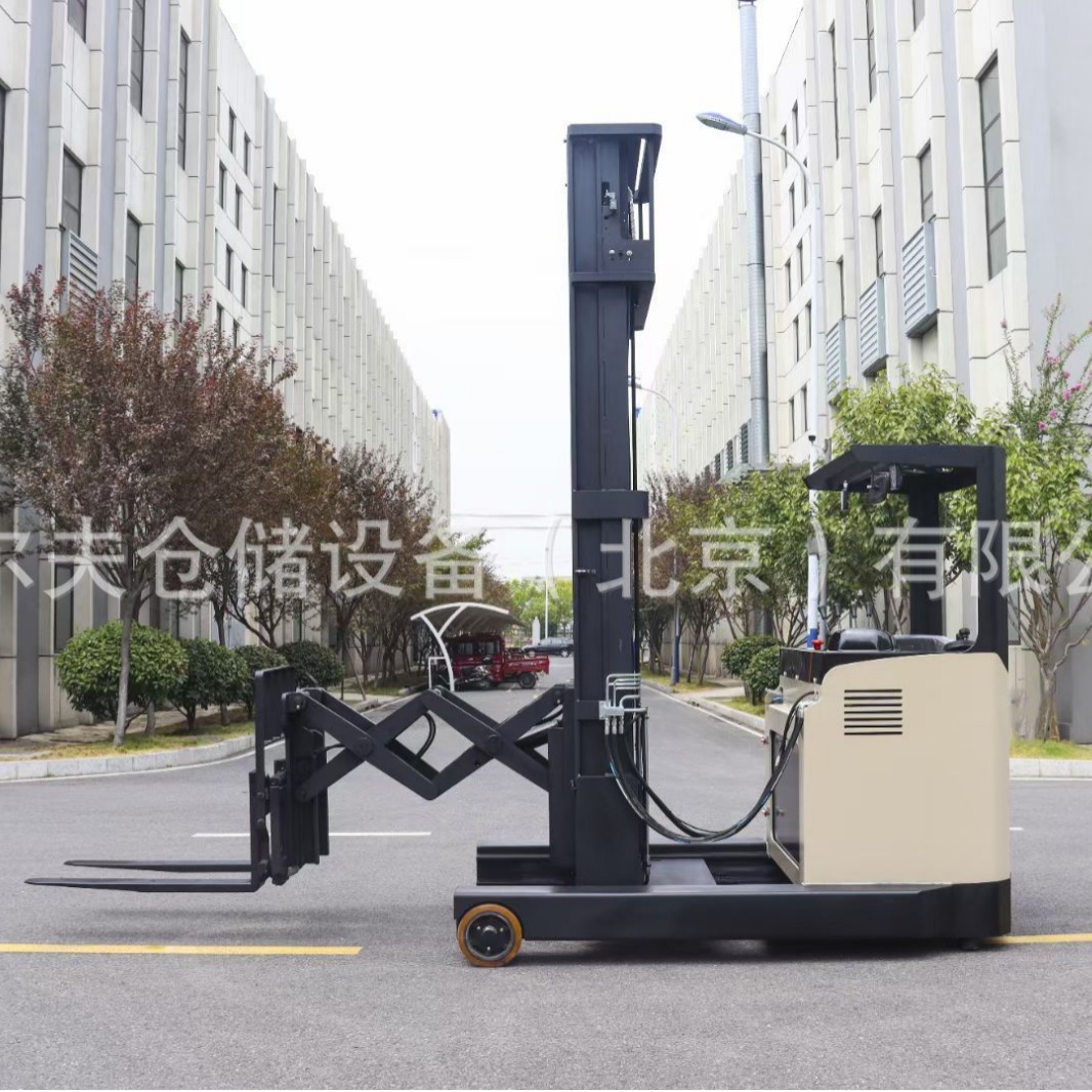 seat scissor double deep electric fork reach forklift truck
