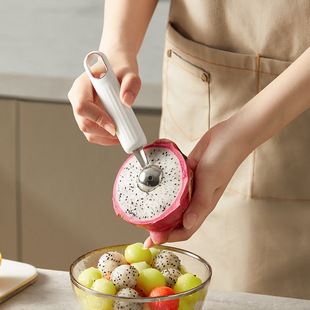 Fruit Ball Digger Stainless Steel Watermelon Ball Digging Spoon Artifact Hami Melon Split Artifact Carving Knife Platter Tool