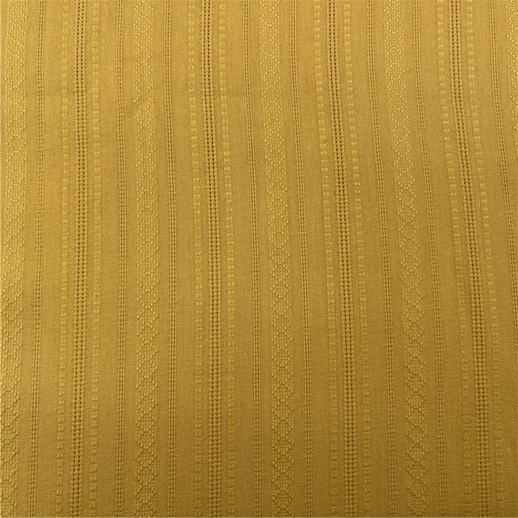 Nuevo diseño textil de rayas 100% algodón jacquard tela de mujer