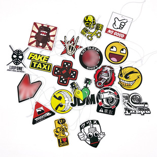 Guangzhou in stock wholesale lucky cat FAKE TAXI smiley car car rearview mirror aromatherapy incense pendant