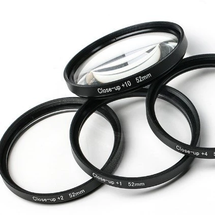 Костюм для объектива крупным планом 1 + 2 + 4 + 10 четыре макрообъектива для отправки 4 фильтровальных пакетов 52 мм полные спецификации