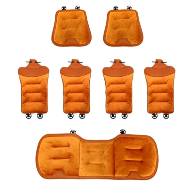 Winter Seat Cushion Front and: Universal seat cover - seven-piece-set-for-the-whole-car-emma-orange-general-car-model