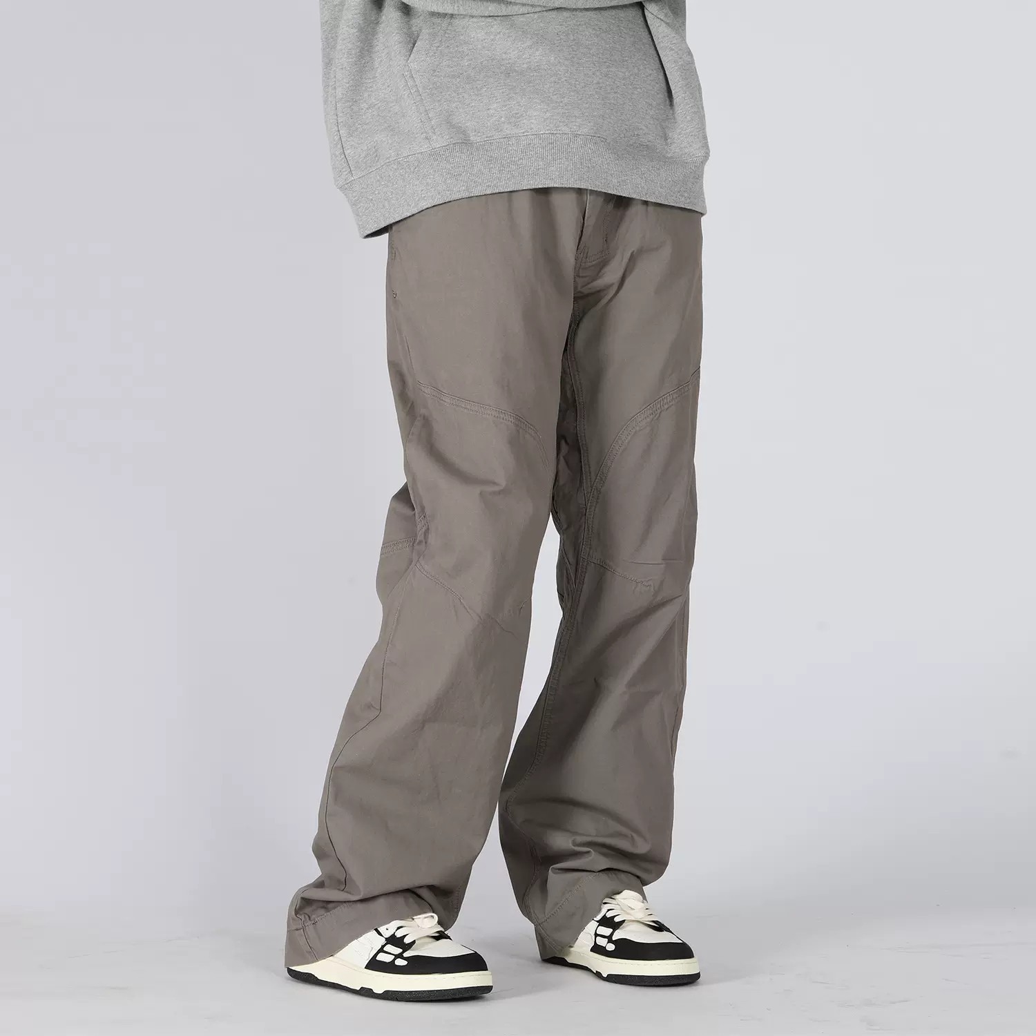 ootd褲子男士痞帥褲子機能褲美式工裝褲百搭高級感痞帥闊腿褲潮牌