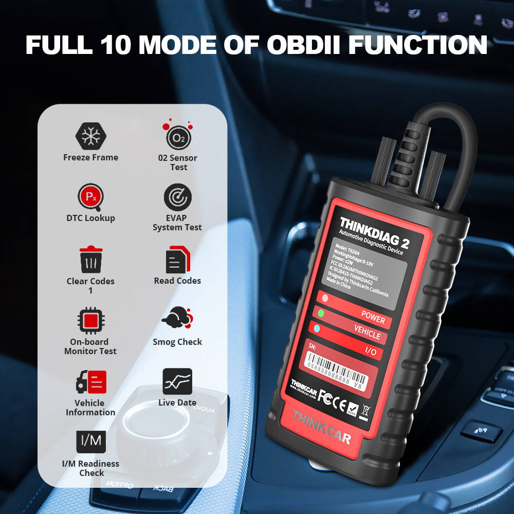 Thinkdiag2 star card offers one year of free use of the OBD2 car diagnostic tool with multi-language configuration and CANFD support