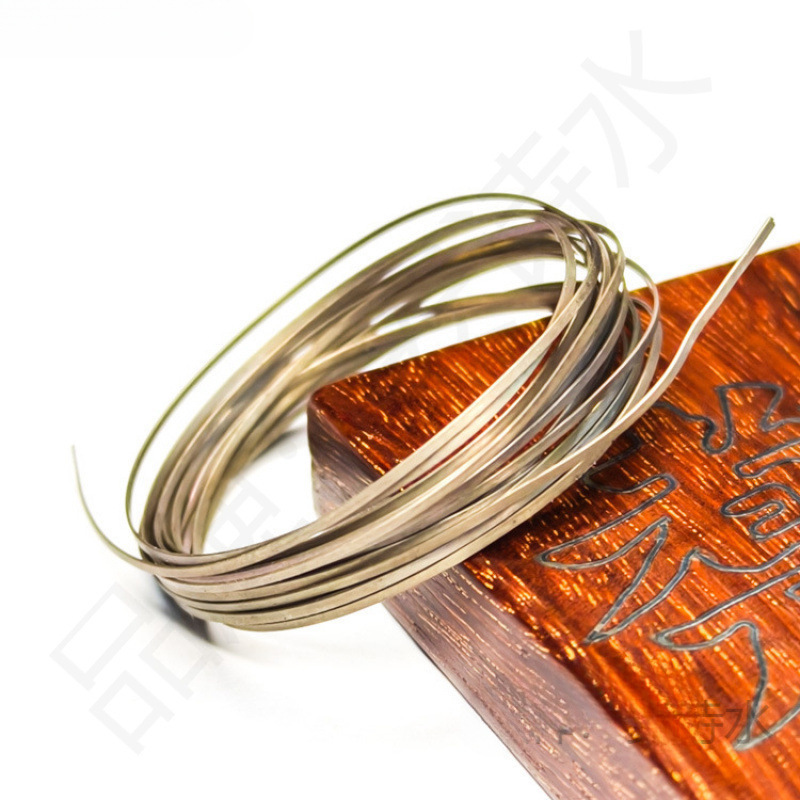 铜扁丝手工银丝镶嵌学习工具材料黄铜白铜扁丝莫梵的凡手工镶嵌