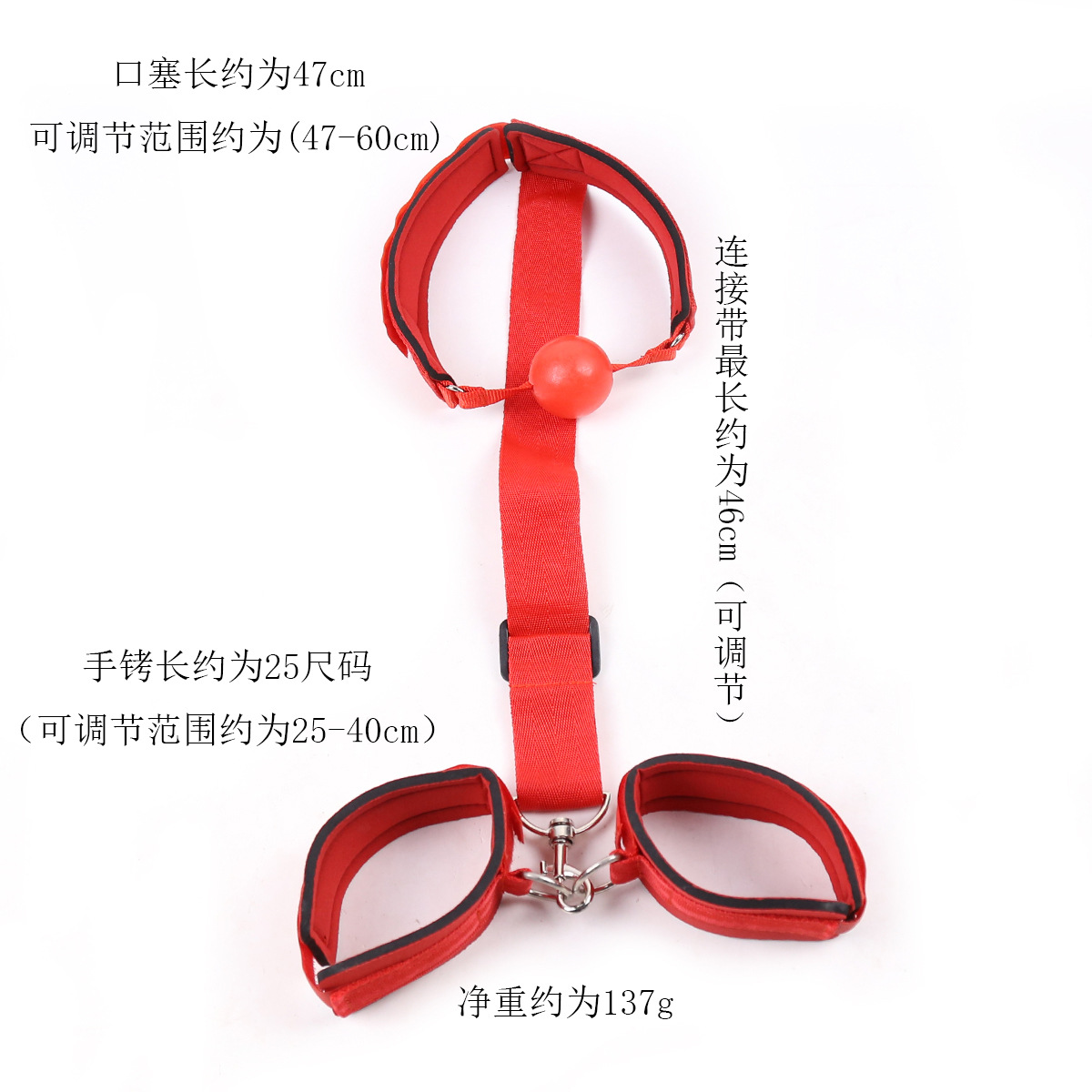 Juguetes sexuales de nailon, bola oral de doble cara, juguetes alternativos, bondage, restricción, coqueteo, bola suave, mordaza, tapón bucal, juguete sexual