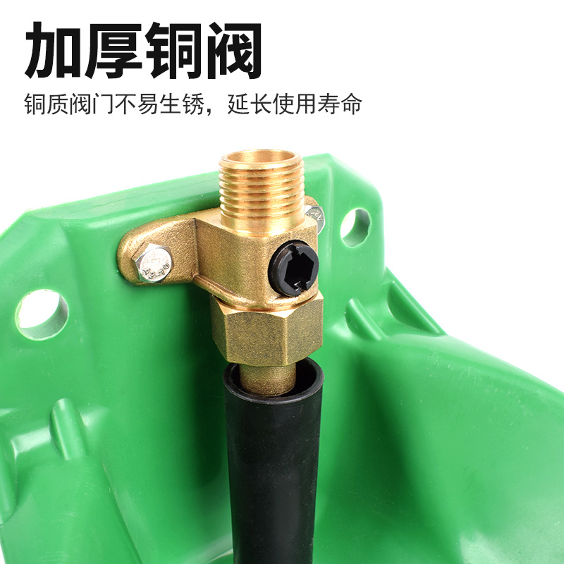 Ovejas de plástico bebedero Válvula de cobre placa de acero recipiente para beber ovejas recipiente automático para beber dispensador de agua potable de acero inoxidable fregadero de las ovejas