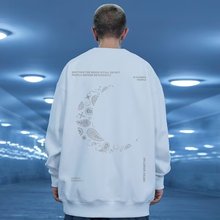 美式圆领大码潮牌胖子oversize外套春秋季卫衣男潮4XL-8XL