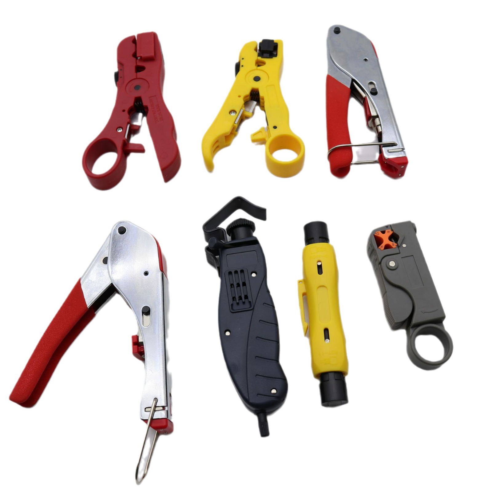 新款5合一 8寸多功能手动剥线钳剪压接钳拨线钳压线接线钳电线扒