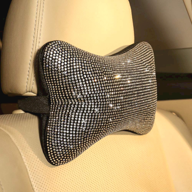 Car Armrest Box Pad Protective Cover with Rhinestones for Vehicle Interior Use, Full Rhinestone, Rhinestone with Sparkling Diamonds Armrest Cover