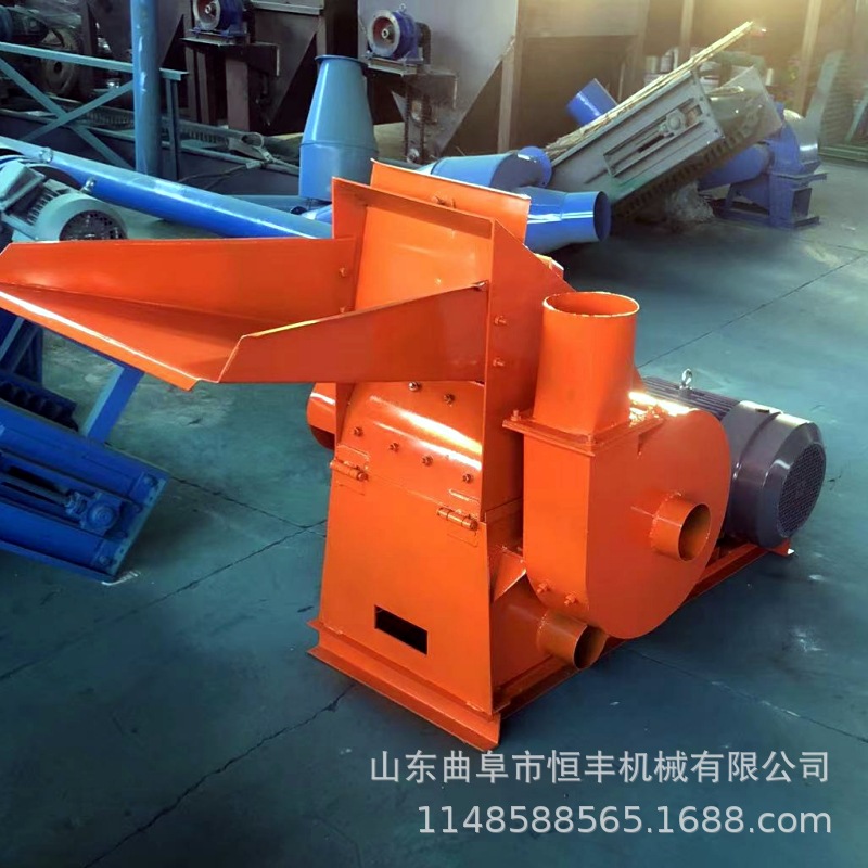 花生壳玉米芯破碎机家用养殖粉碎机秸秆草料大糠机小型沙克龙除尘