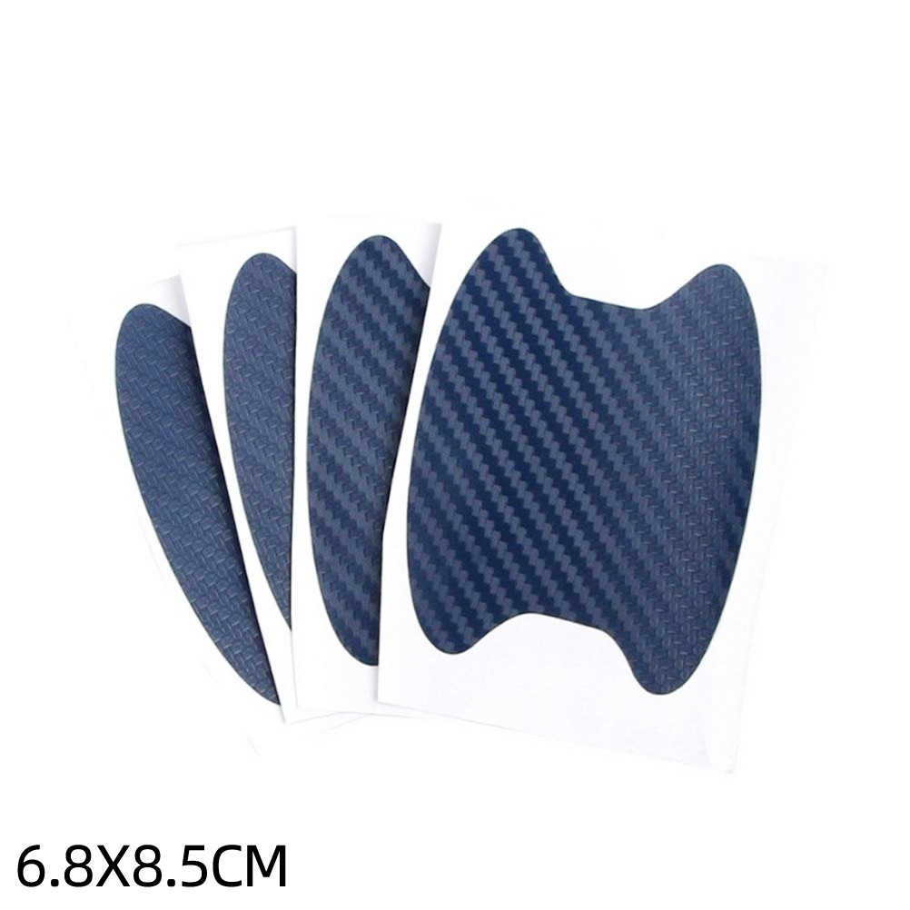 EBAY manija del coche de la muñeca etiqueta engomada del coche resistente a los arañazos 4 piezas fibra de carbono manija de la puerta etiqueta engomada del coche película protectora transfronteriza image 8