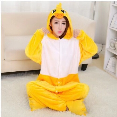 Spring and Autumn Factory Wholesale Flannel Rabbit Pajamas for Men and Women, Cartoon Onesie Home Clothes for Children, Parent-Child Couple Style