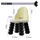 S0523 backrest Caterpillar chair-yellow