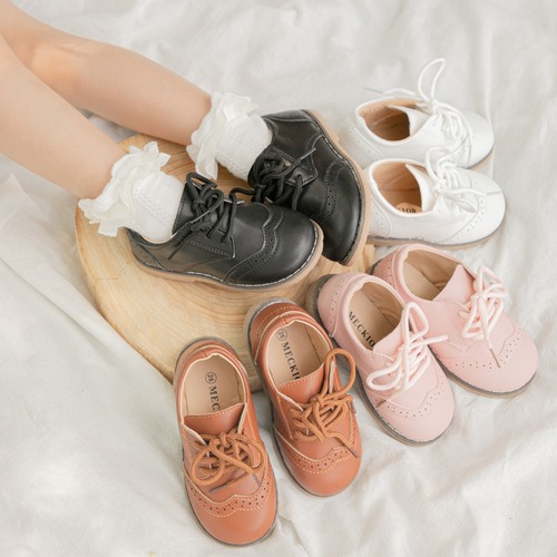 Boys' and Girls' Korean Style Block Casual Shoes, Dabao Shoes, Student Sports Sneakers, Comfortable Leather Shoes