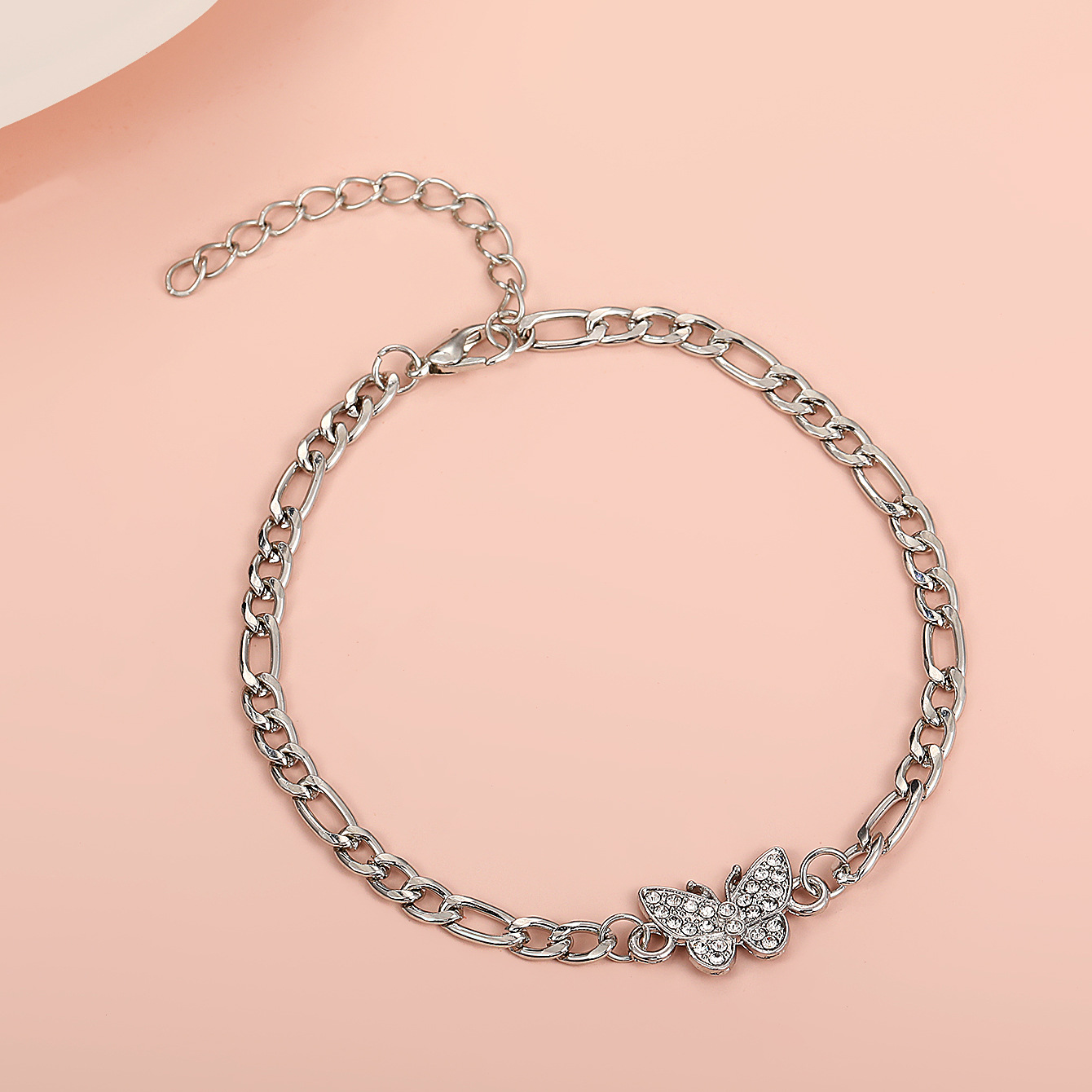 Chevillère papillon avec strass accessoire de mode été_voghion.com