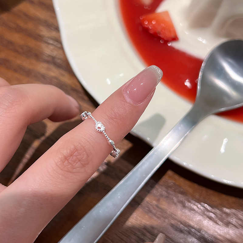 Sterlingsilber Ring Mit Offenem Herz Für Damen Personalisiert_voghion.com
