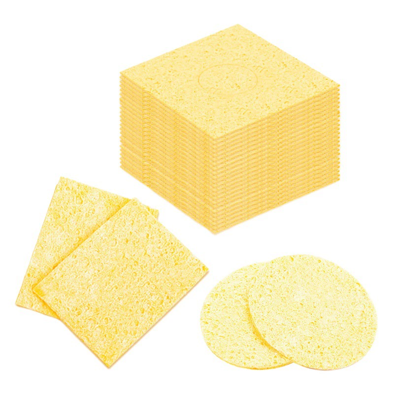 Устойчивая к высоким температурам губка для чистки паяльника паяльная станция чистка жала для удаления олова хлопок электрический паяльник сварочная чистящая губка оптом