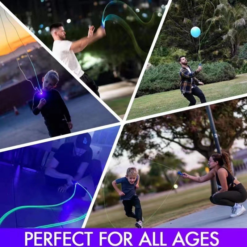 Transfronterizo TikTok popular transmisor de cuerda jugar un perro de lana caminando Red roja cuerda voladora juguete descompresión pequeño juguete