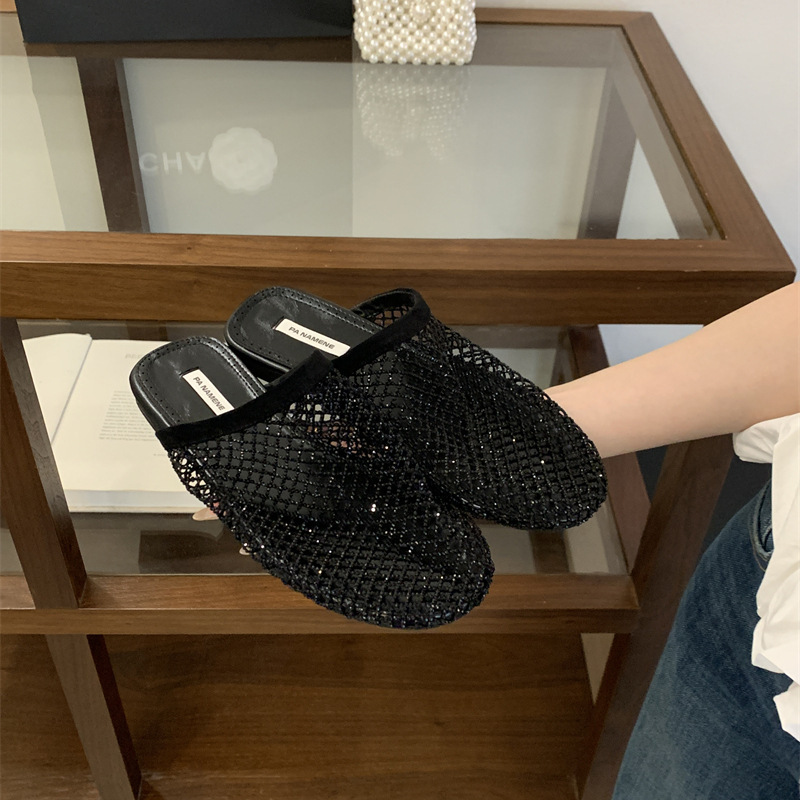 Summer Crystal Closed-Toe Sandals for Women, Hollow-Out Bird's Nest Design, High Heels, Non-Slip Wedge Heels, Thick-Soled Casual Beach Shoes Summer Crystal Closed-Toe Sandals for Women, Hollow-Out Bird's Nest Design, High Heels, Non-Slip Wedge Heels, Thick-Soled Casual Beach Shoes