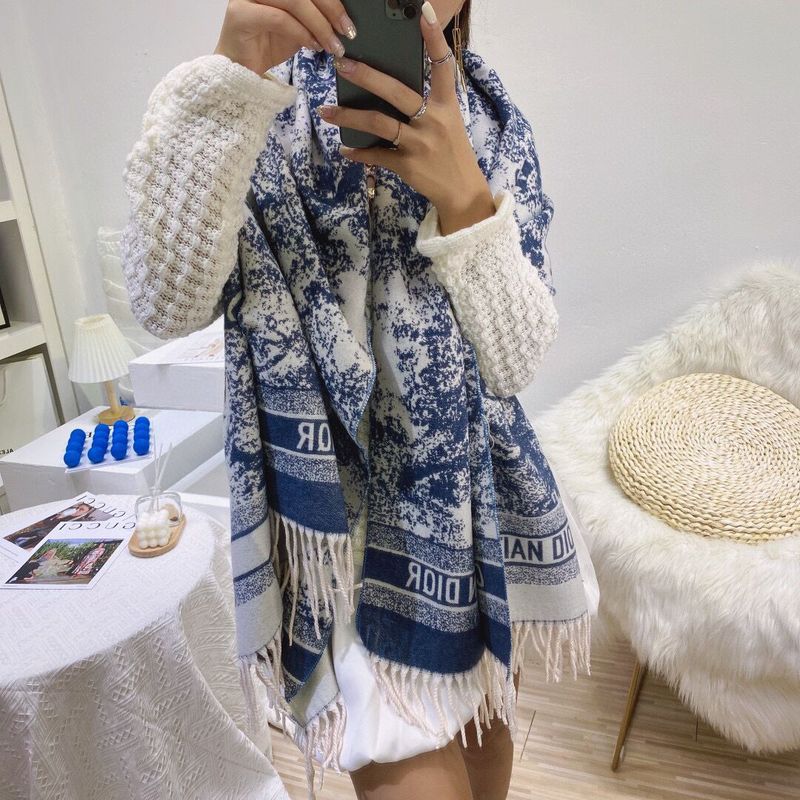 ネットで話題のイミテーションカシミヤスカーフ、アニマル柄ショール、秋冬用ロング丈、文字入り、厚手、保温、エアコン対策、学生向け|undefined