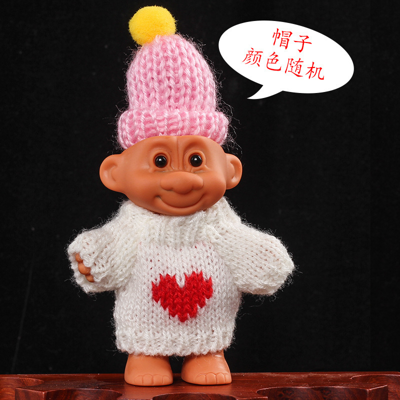 Encendedor suéter retro 90s sombrero troll muñeca dulce cool chica bungee cubierta de cigarrillos de silicona