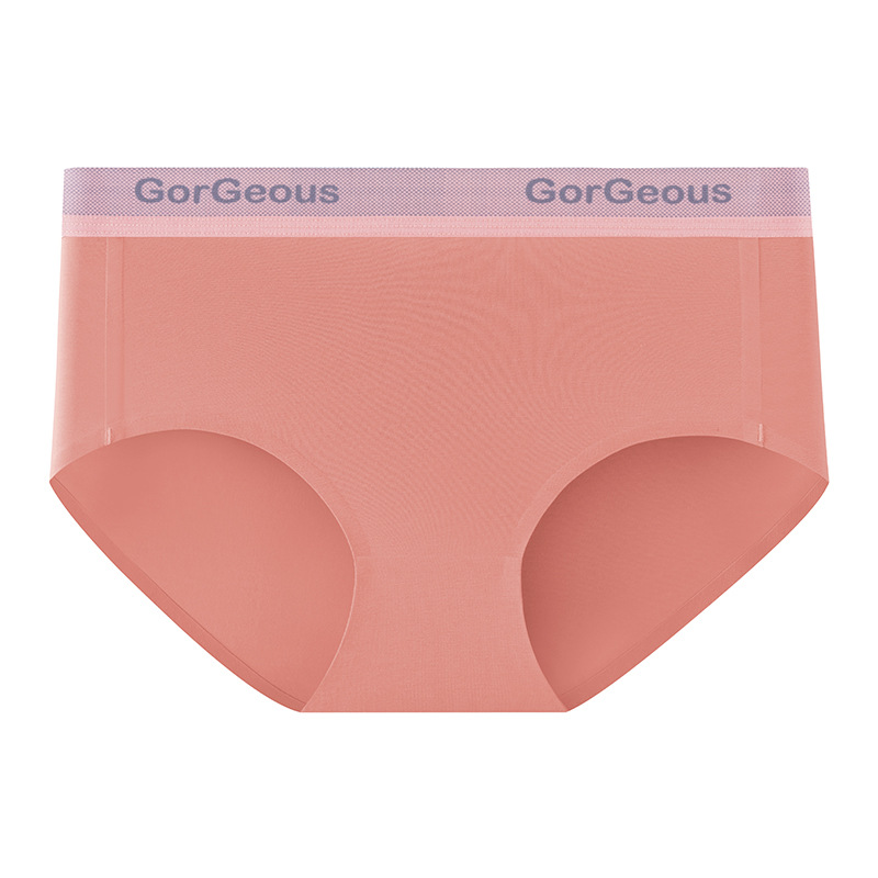 Ropa interior femenina modal desnuda para mujer 7A entrepierna de algodón antibacteriano para niña sin costuras pantalones cortos triangulares transpirables de cintura media al por mayor image 9