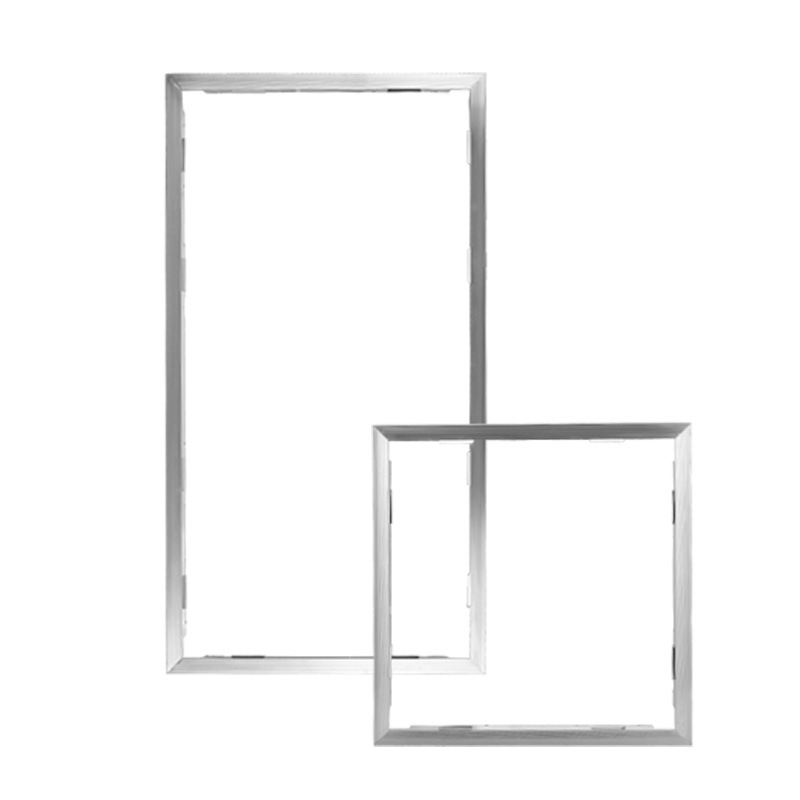 Marco de conversión de techo integrado marco de transferencia de calentador de baño de luz plana tablero de yeso oculto de montaje abierto Marco de aleación de aluminio LED