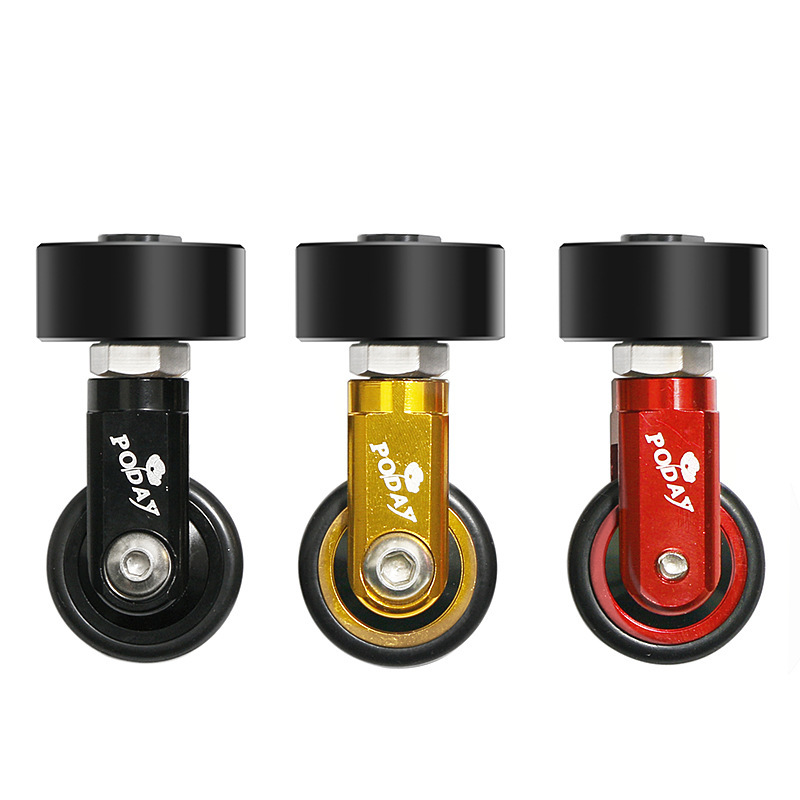 Folding car seat tube easy wheel K3PLUS 412 folding car 33.9mm seat tube universal wheel auxiliary push wheel